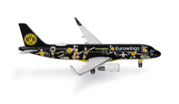 Herpa 536981 - 1:500 - Eurowings A320 BVB Fanairbus - D-AEWM